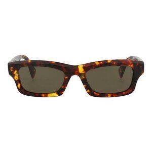 Kenzo Unisex Square/Rectangle Havana Havana Green Fashion Designer Eyewear